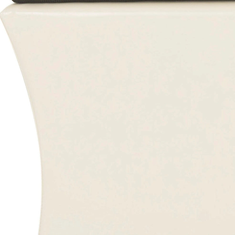 Banc de rangement en lin crème - 36 L x 19 P x 21 H