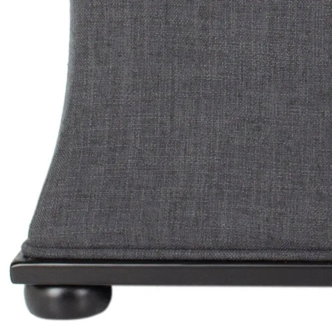 Banc de rangement en lin crème - 36 L x 19 P x 21 H