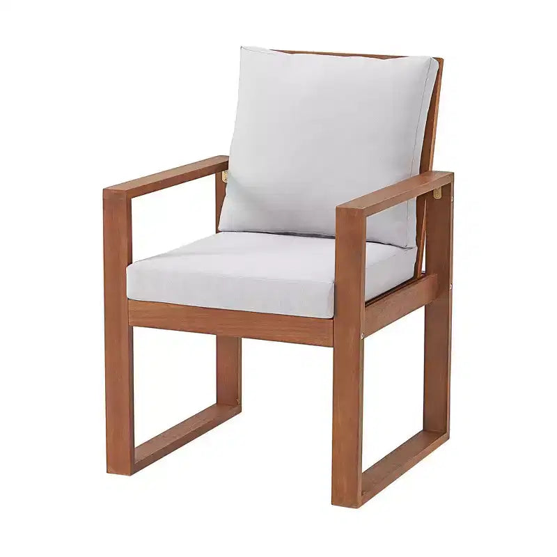 Alaterre Furniture 8pc Outdoor Patio Dining Set, Weston Table with 10' Rectangular Umbrella
