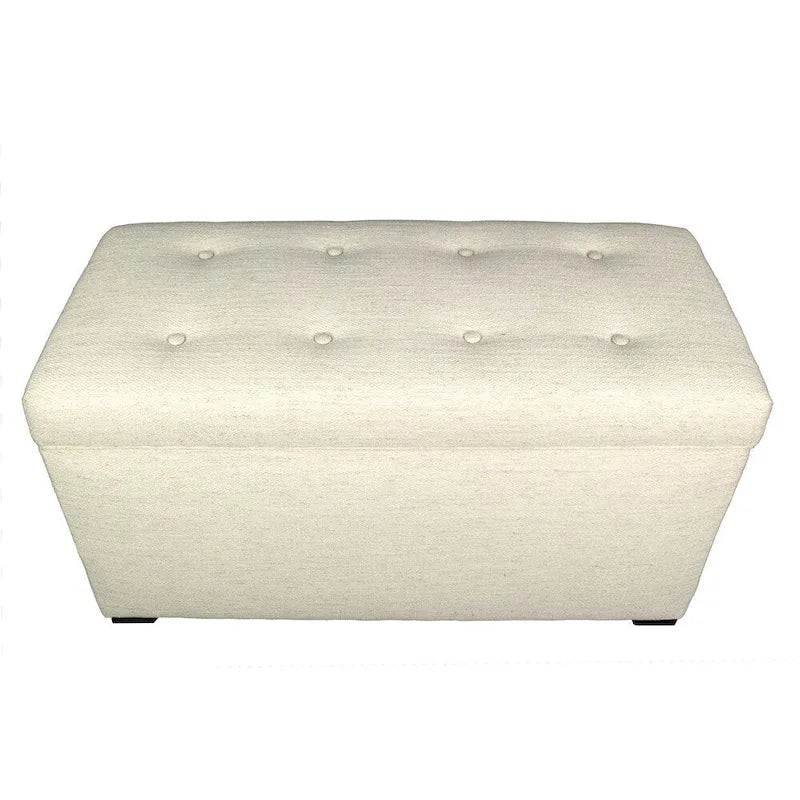 Banc de rangement Belfast capitonné 8 boutons