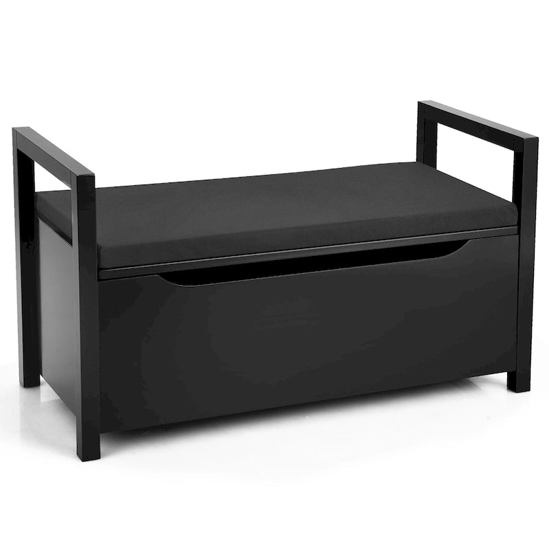 Banc de rangement à chaussures en bois pour entrée, chambre et salon
