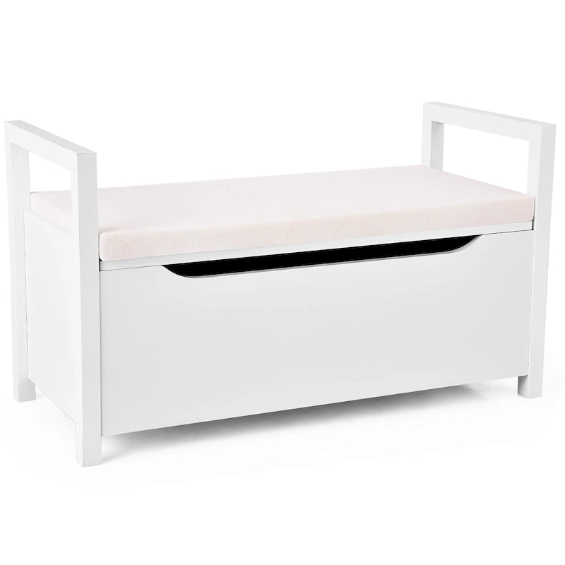 Banc de rangement à chaussures en bois pour entrée, chambre et salon