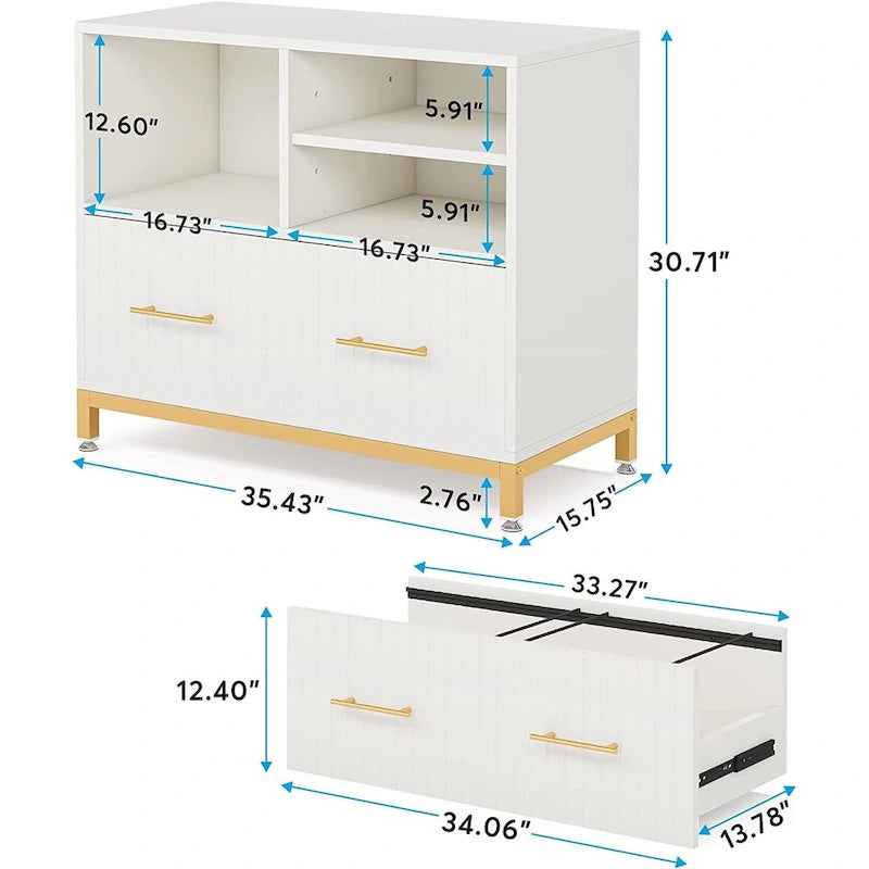 Meuble de classement à tiroirs pour documents de format lettre, légal et A4, avec tringle réglable