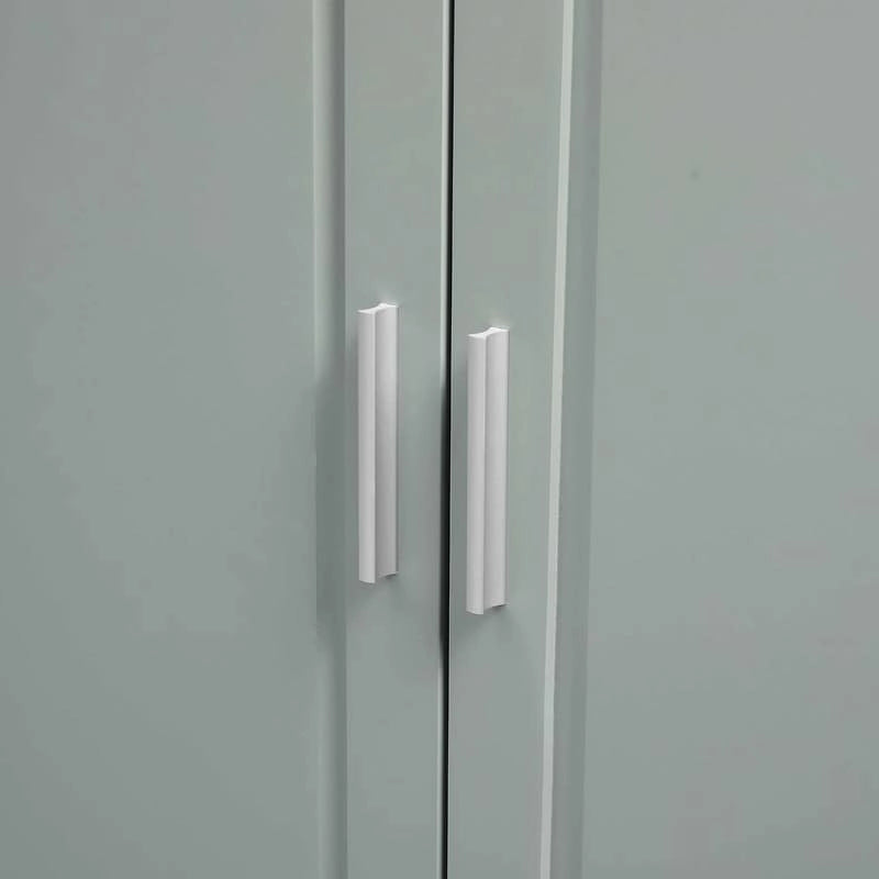 Meuble de rangement haut de salle de bain avec portes et trois tiroirs