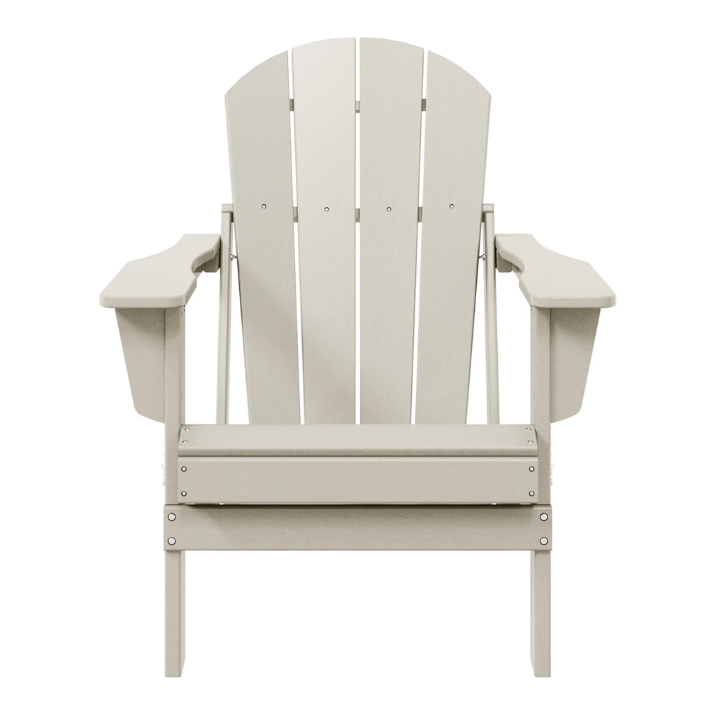 Polytrends Laguna Fade Resistant All Weather Outdoor Patio Folding Adirondack Chair