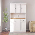 Buffet de salle à manger avec huche, Armoire de rangement de cuisine avec étagères réglables