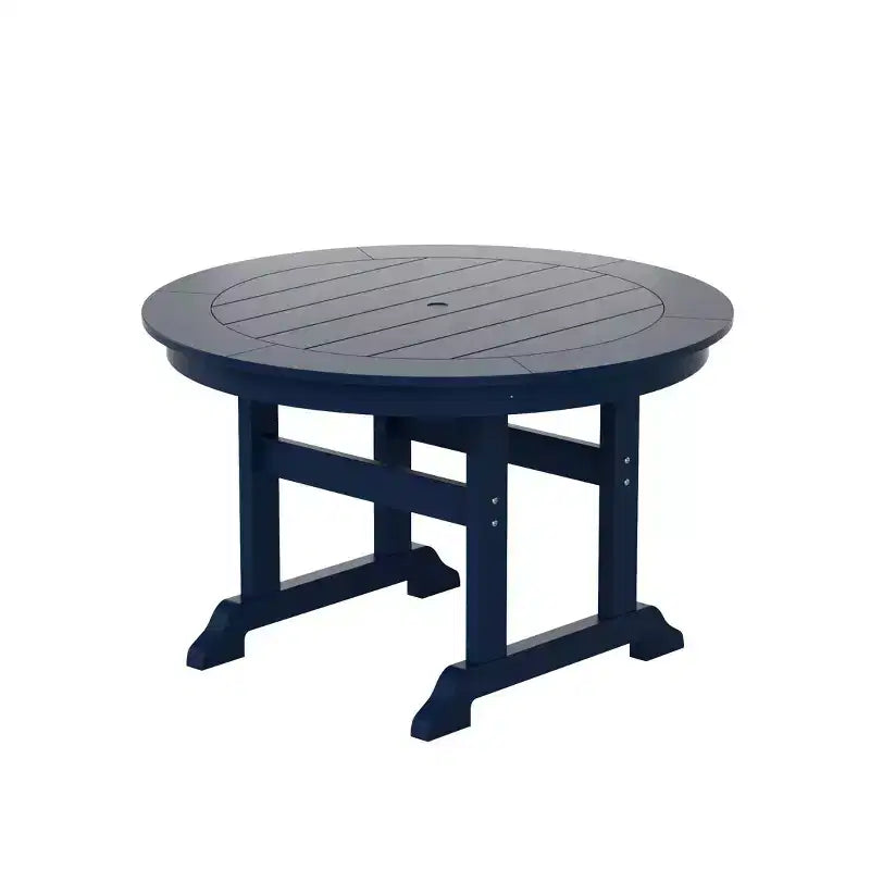 WestinTrends 5 Piece Outdoor Patio Dining Round Table and Shell Back Armchair Set