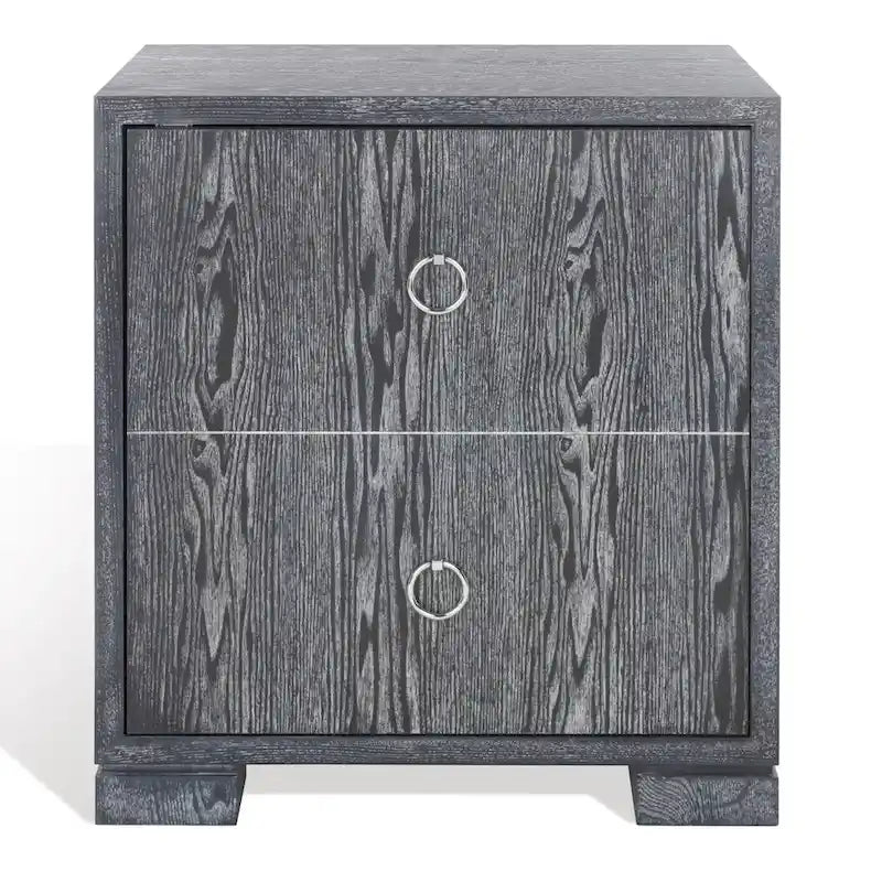 Commode laquée blanc et or - 24 L x 18 P x 26 H