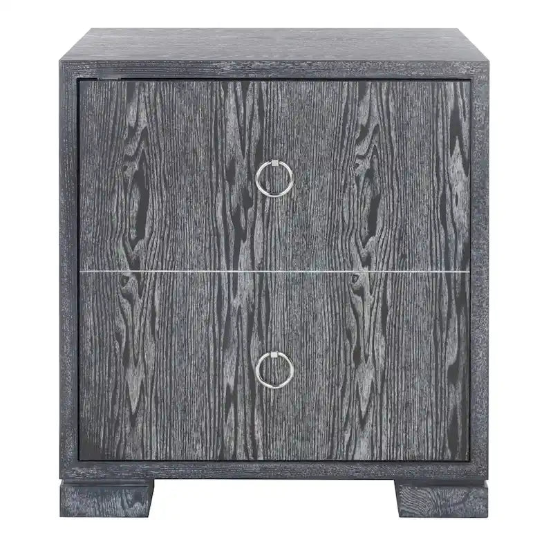 Commode laquée blanc et or - 24 L x 18 P x 26 H