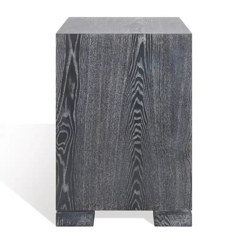 Commode laquée blanc et or - 24 L x 18 P x 26 H