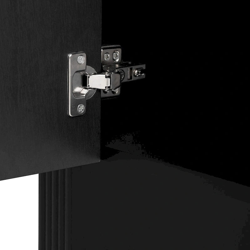 Meuble de rangement moderne à 4 portes en bois pour salon, entrée et couloir