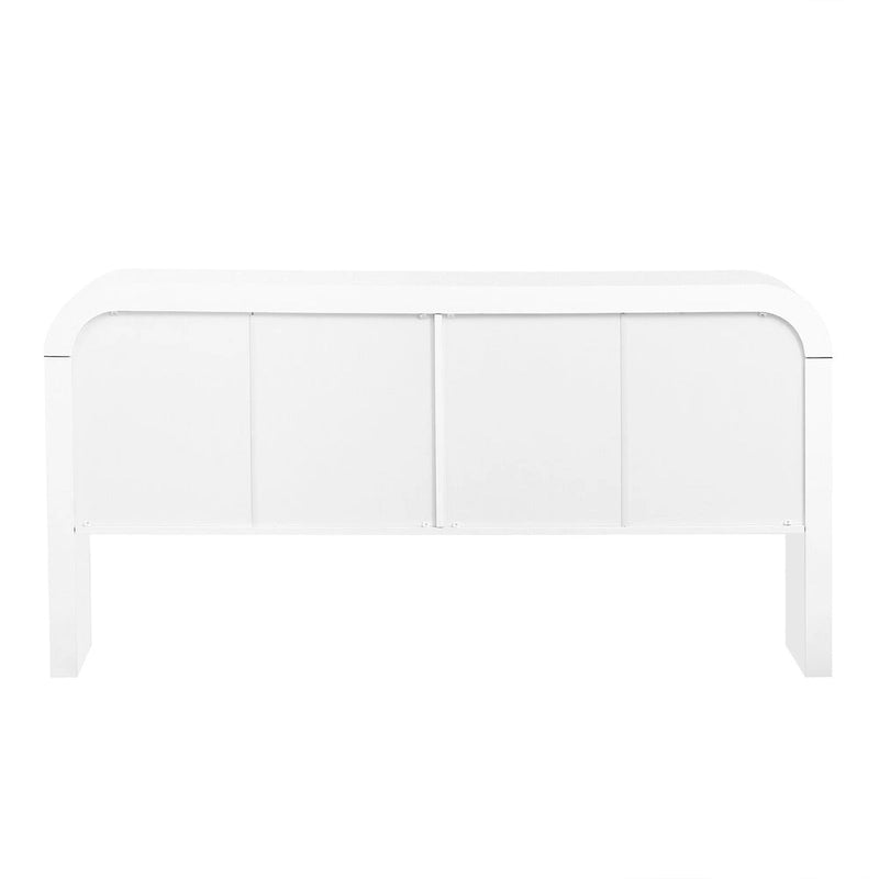 Meuble de rangement moderne à 4 portes en bois pour salon, entrée et couloir