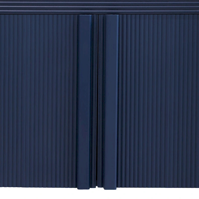 Meuble de rangement moderne à 4 portes en bois pour salon, entrée et couloir