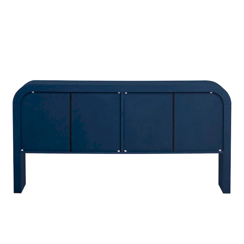 Meuble de rangement moderne à 4 portes en bois pour salon, entrée et couloir