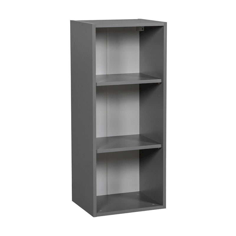Meuble haut mural 12 x 36, une porte, gris