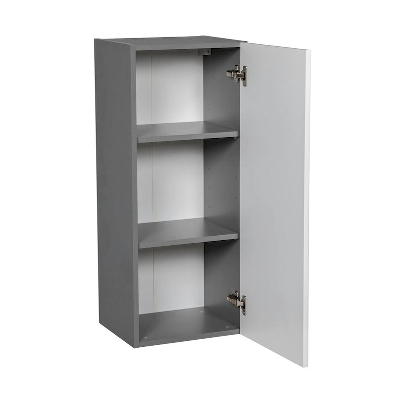 Meuble haut mural 12 x 36, une porte, gris