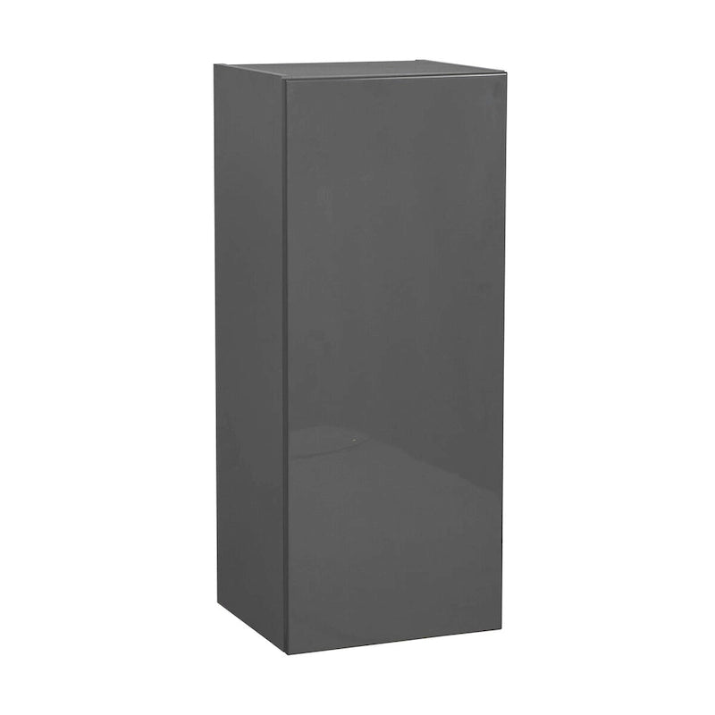Meuble haut mural 12 x 36, une porte, gris