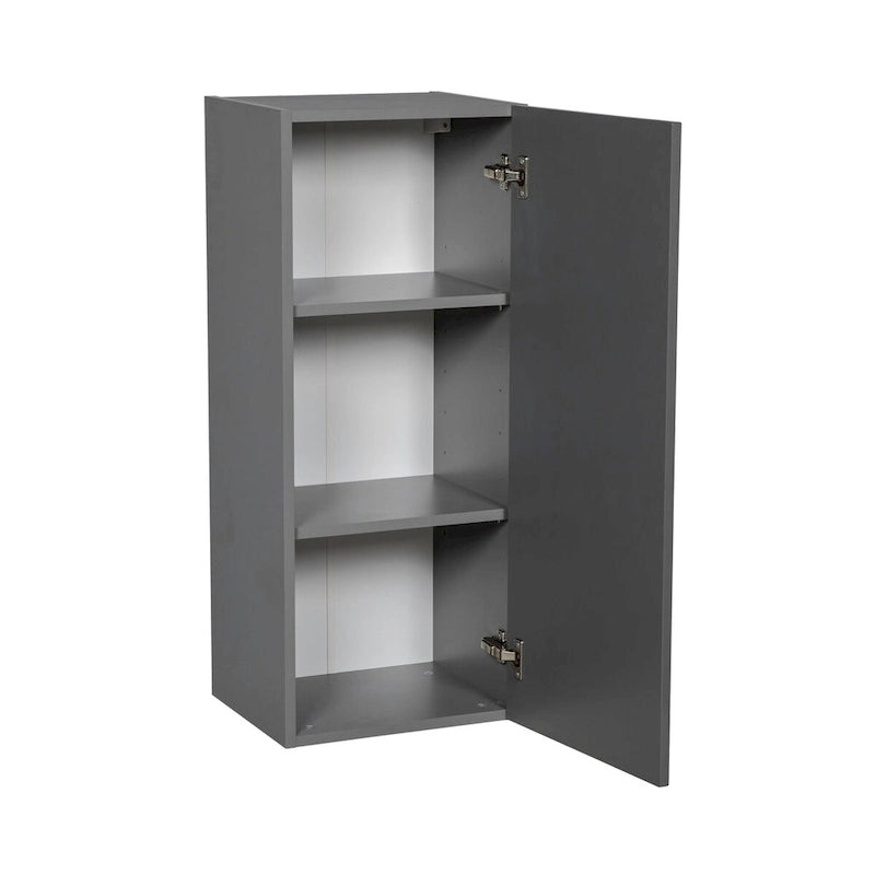 Meuble haut mural 12 x 36, une porte, gris