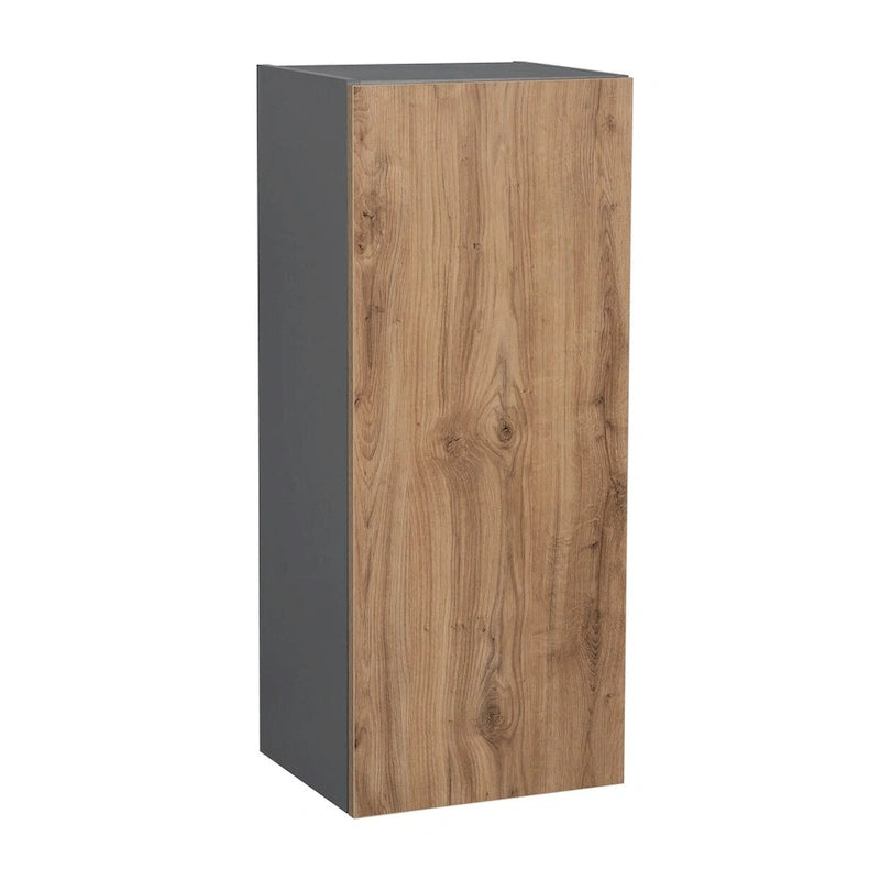 Meuble haut mural 12 x 36, une porte, gris