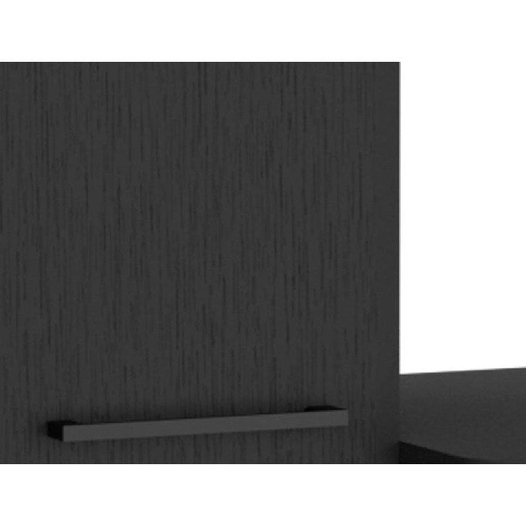Meuble de rangement mural noir pour cuisine et salle de bain