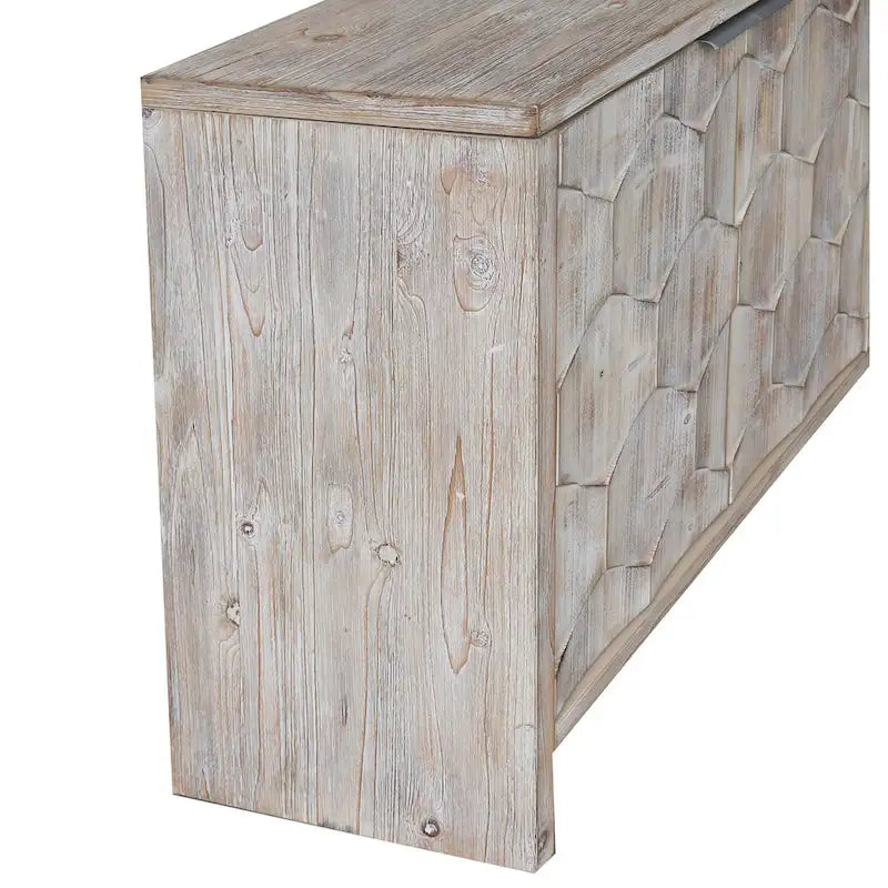 Bahut 4 portes en bois de style rustique