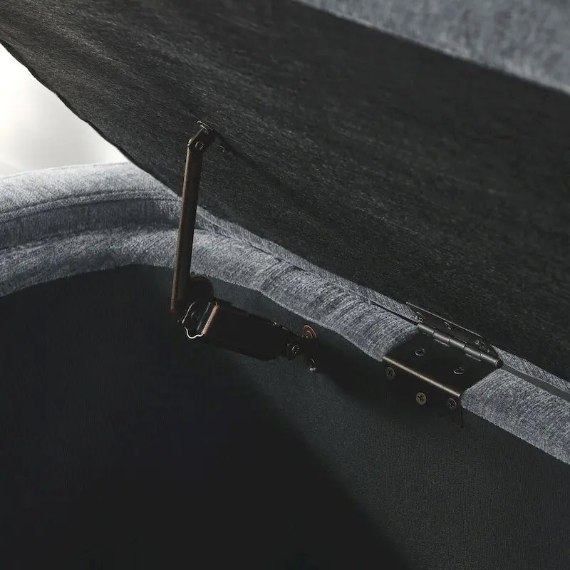 Banc de rangement capitonné avec grand espace de stockage