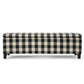 Banc de rangement rembourré moderne pour entrée de salon
