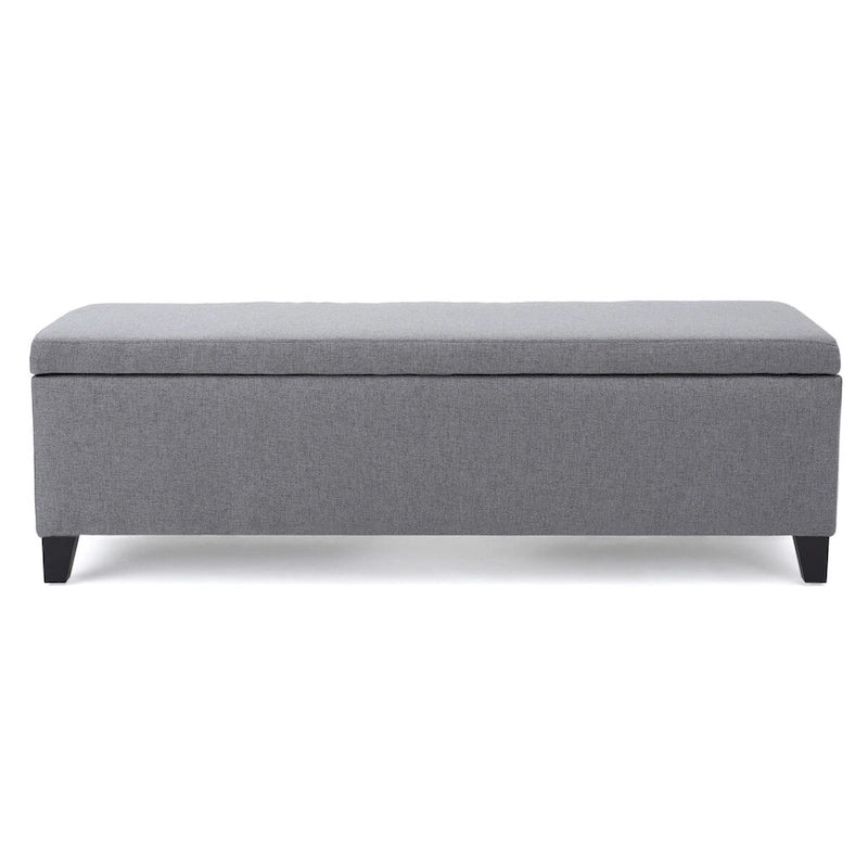 Banc de rangement rembourré moderne pour entrée de salon