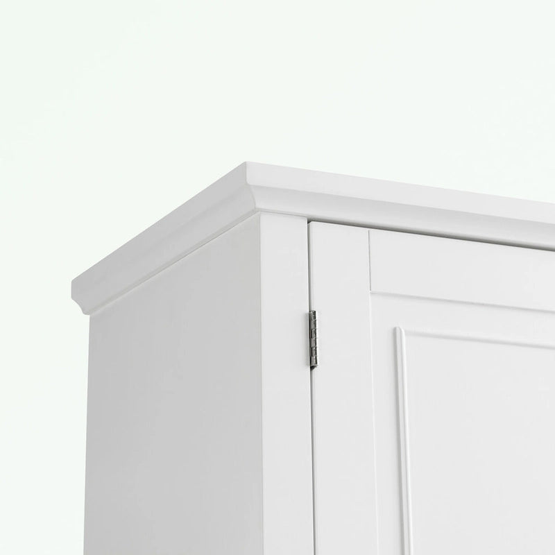 Meuble de rangement pour salle de bain avec portes et tiroir