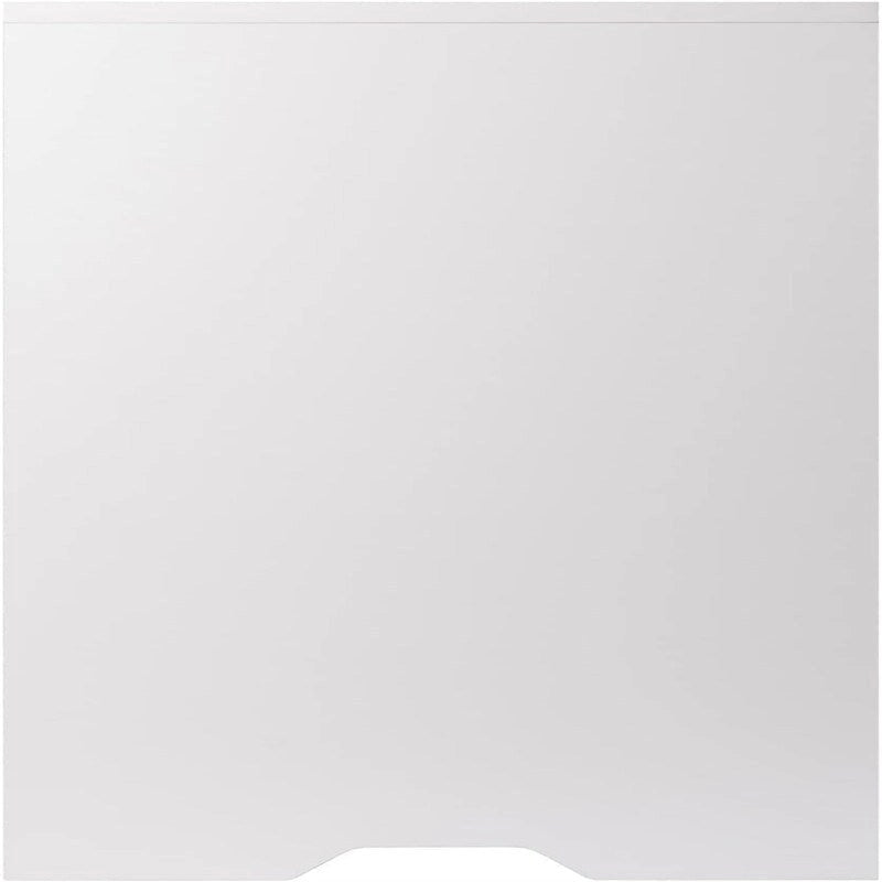 Meuble de rangement blanc à 2 étagères avec tiroir pour bureau à domicile