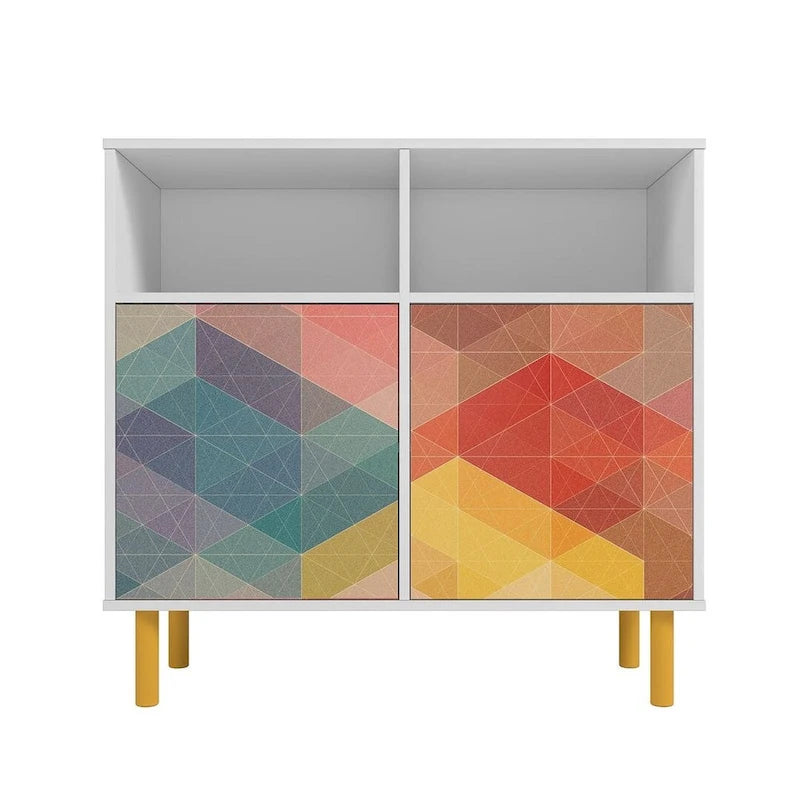 Buffet Mid-Century Moderne à 6 étagères