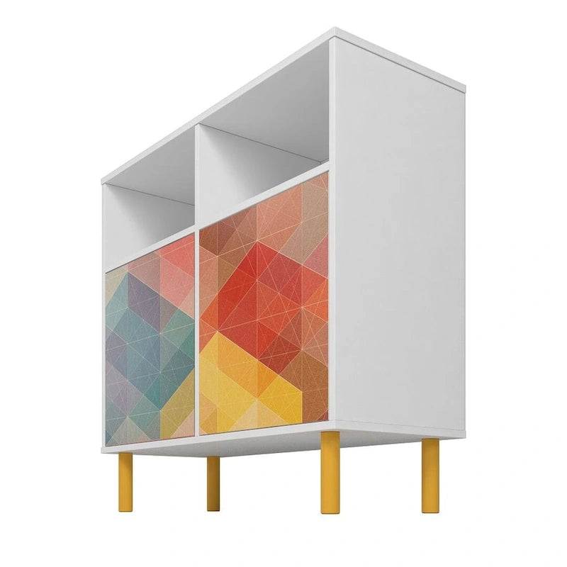 Buffet Mid-Century Moderne à 6 étagères