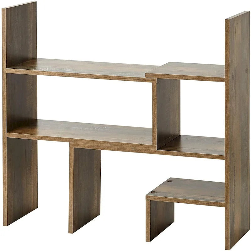 Étagère de bureau compacte réglable pour dortoir, rustique