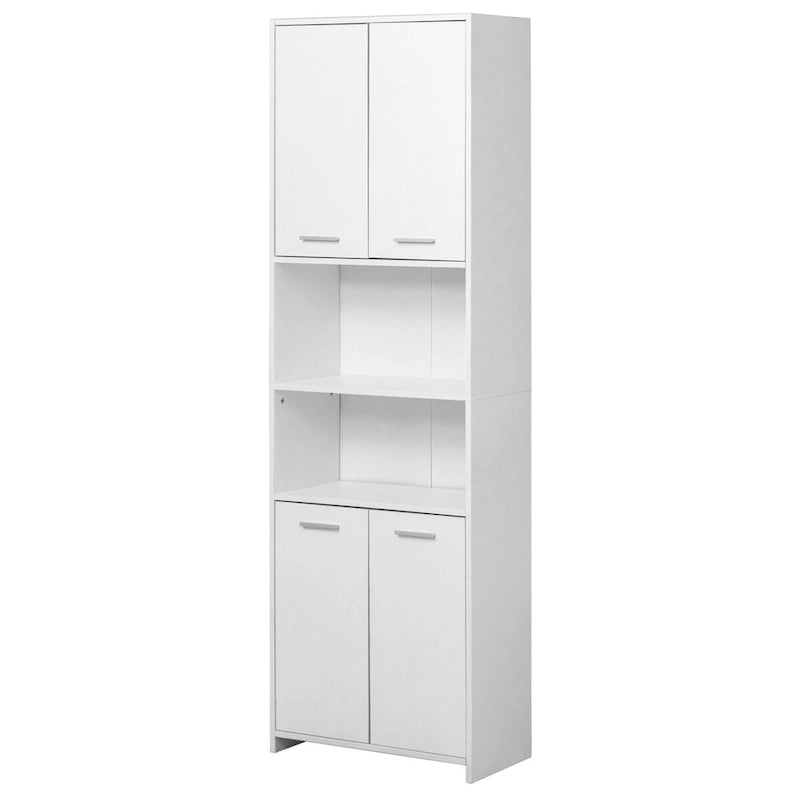 Armoire de rangement verticale pour linge de bain, blanche