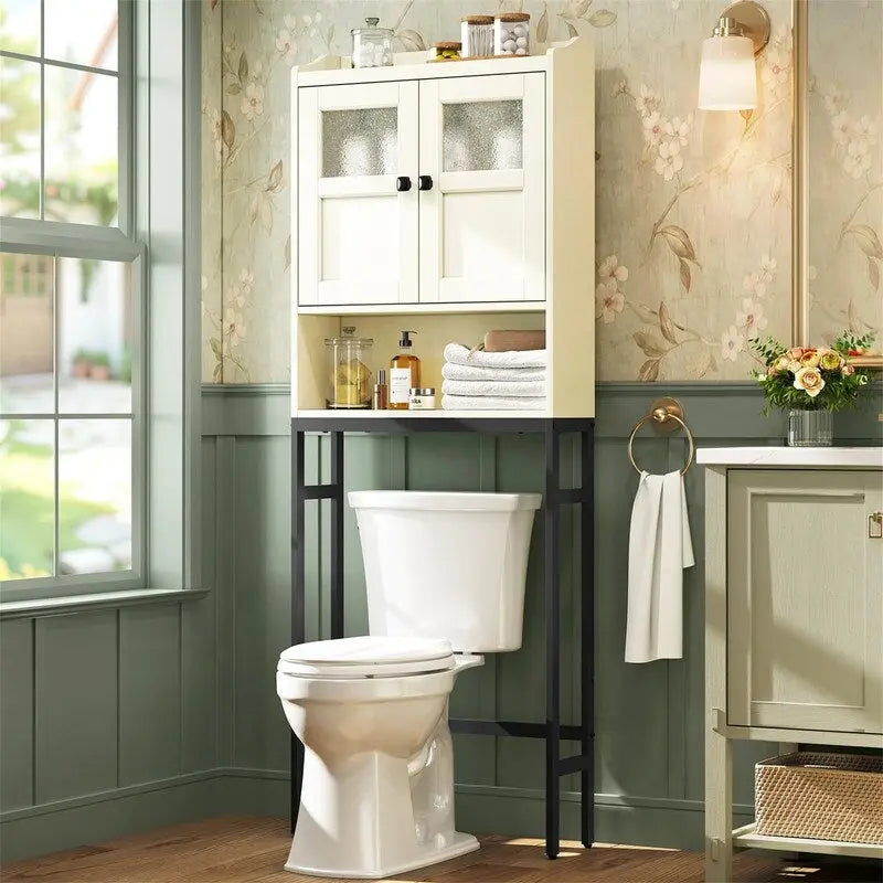 Over-the-Toilet Storage Cabinet - 7.87 D x 23.23 W x 67.32 H