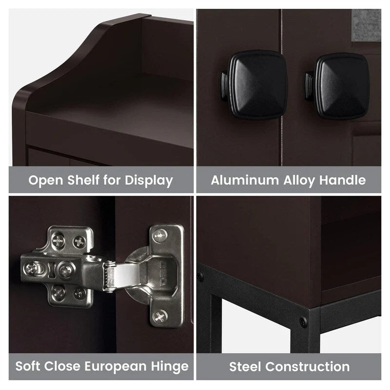 Meuble de rangement WC - 7,87 P x 23,23 L x 67,32 H