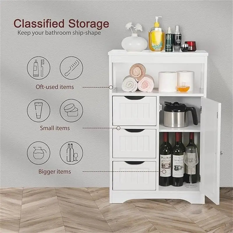 Meuble de salle de bain bas - 11,6 P x 21,9 L x 34 H