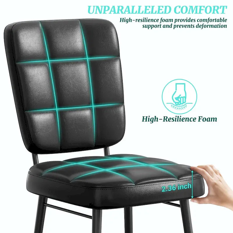 Modern Dining Chairs Set of 2/4/6/8, Upholstered Kitchen Chairs with Thick Cushion for Dining Room
