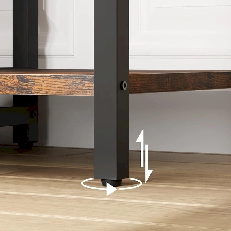 Banc de rangement pour entrée avec tiroir de rangement et portemanteau intégré