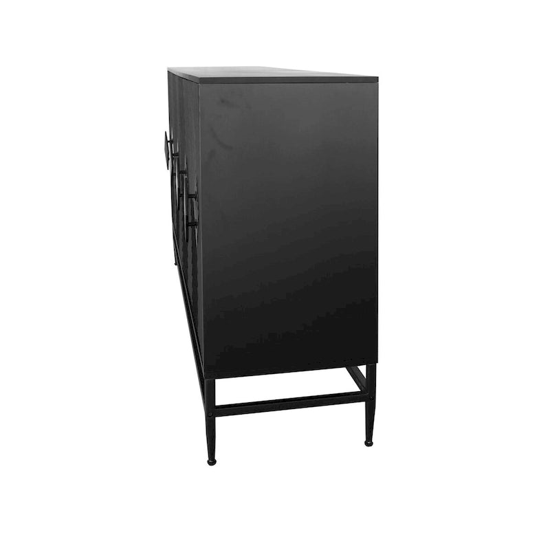 Buffet de salle à manger 4 portes laqué en bois Accent