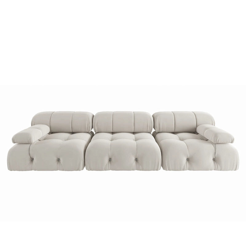Canapé modulable réversible 3 places en velours