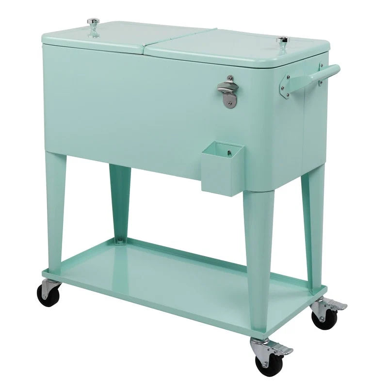 80QT Iron Spray Cooler with Shelf