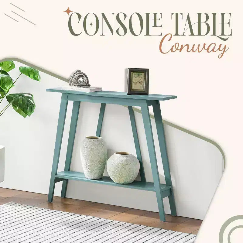 Kings Brand Furniture – Console étroite avec étagère de rangement pour couloir, entrée, vestibule, salon
