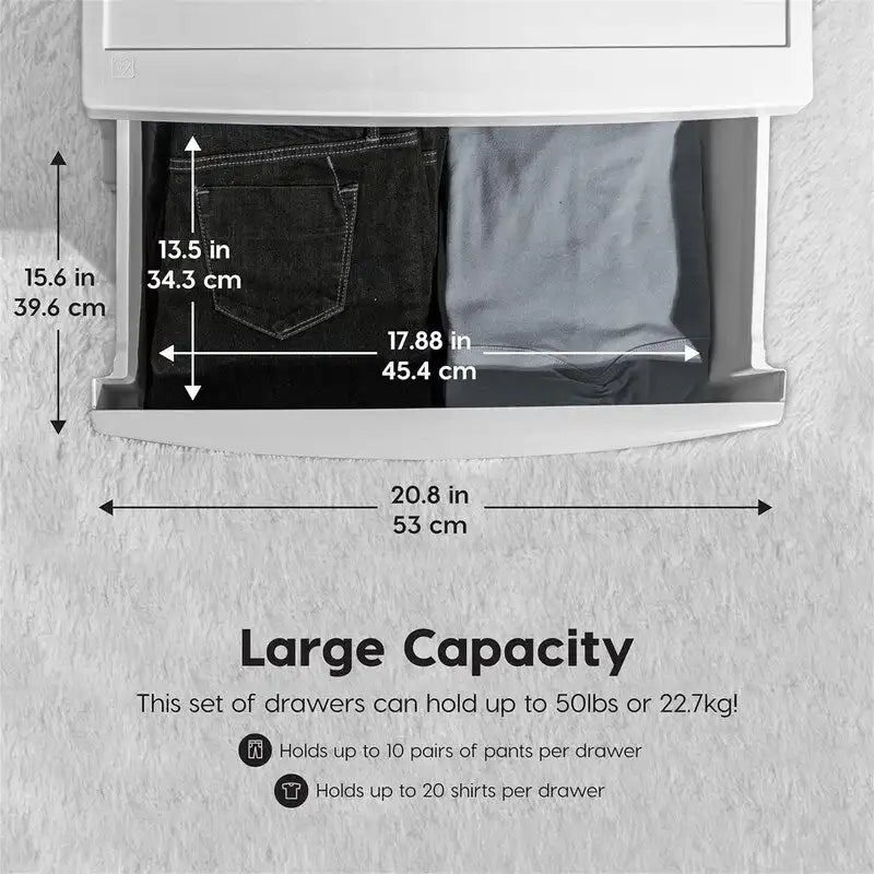 Large tiroir de rangement à 4 tiroirs