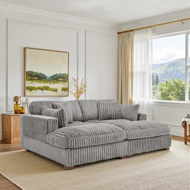 Canapé modulaire en tissu pour salon et chambre à coucher
