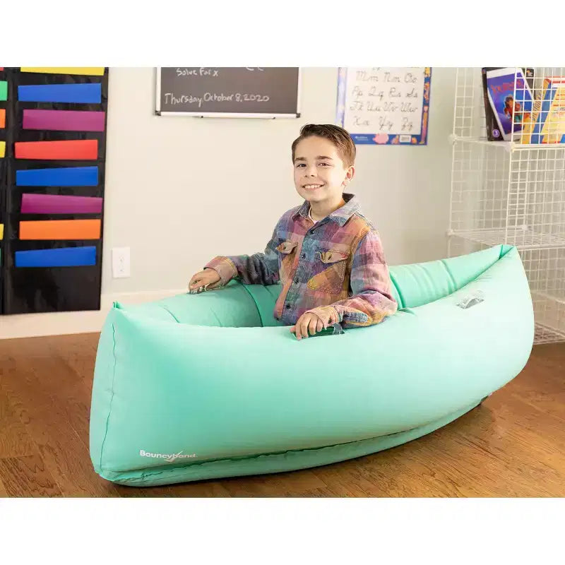 Bouncyband Cocoon sensoriel Comfy Hugging Peapod, 60", 6-12 ans, jusqu'à 155 cm, vert