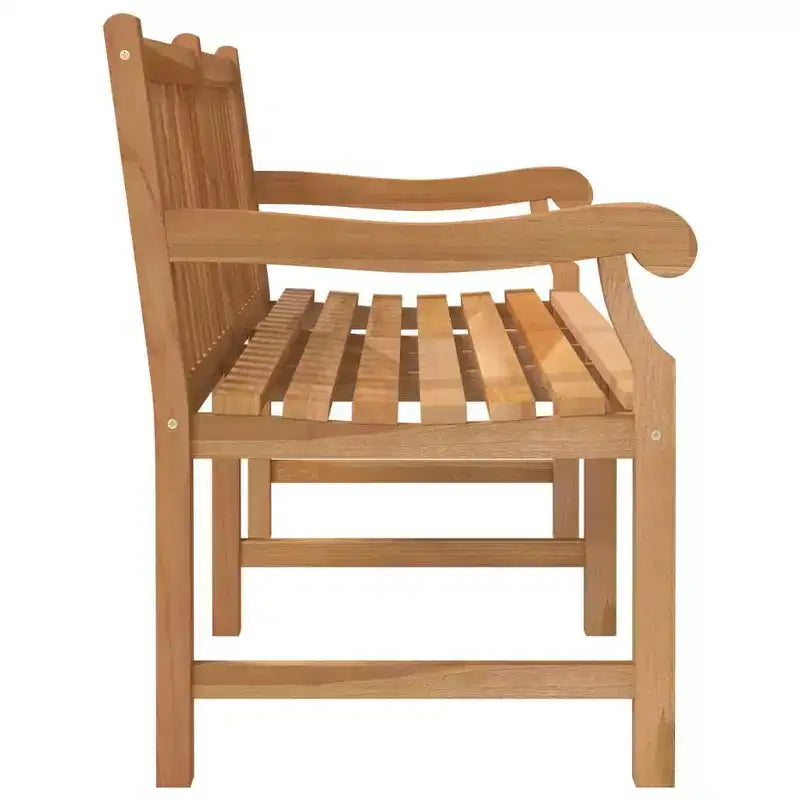 vidaXL Banc de jardin en teck massif Mobilier de terrasse d'extérieur