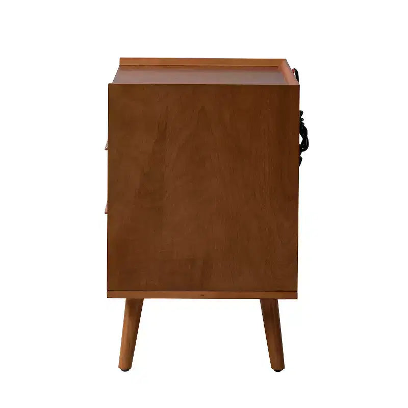 Lot de 2 tables d'appoint Janet à 3 tiroirs avec station de charge | KARAT HOME