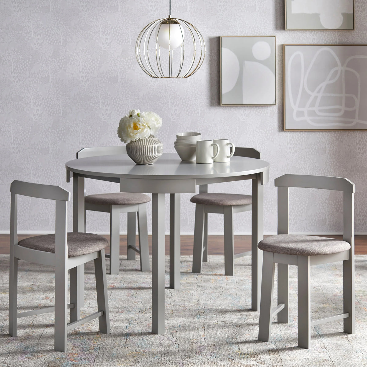 Harrisburg Tobey 5-piece Compact Round Dining Set