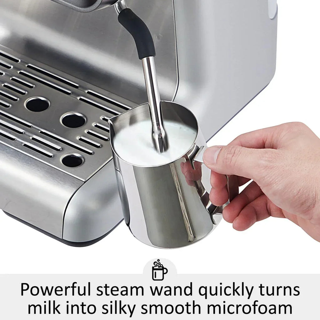 Espresso Coffee Maker, with Grinder, 2.8 L Water Tank